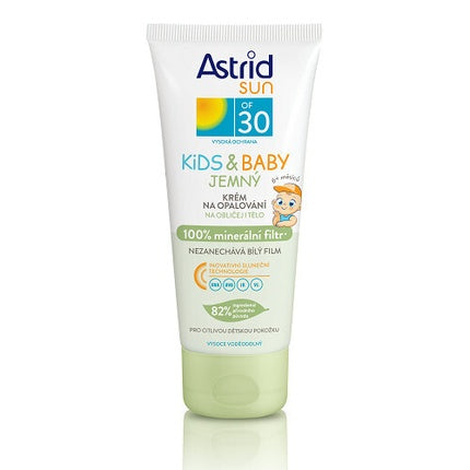 Astrid Gentle Sunscreen For Children Spf 30 100 Mineral Filter 100 Ml