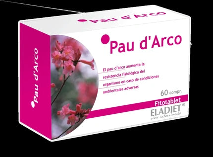 Eladiet Pau D'Arco 60 Tablets Herbal Supplement