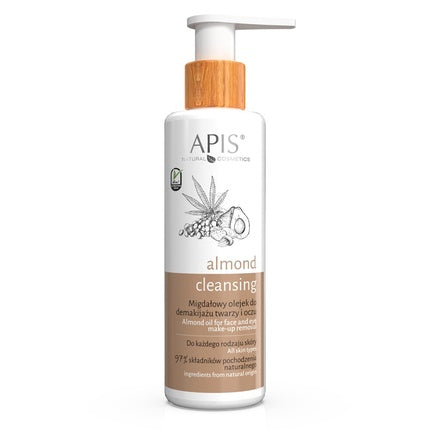 Apis Almond Cleansing Almond Oil For Makeup Removal And Face Washing For All Skin Types 150ml