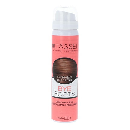 Eurostil Tassel Bye Roots Cover Gray Light Chestnut Spray 75ml