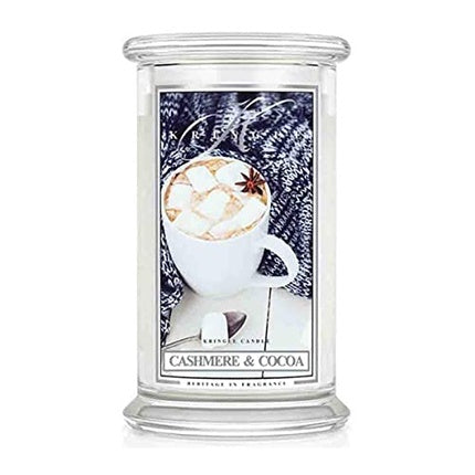 Kringle Candle Cashmere & Cocoa Scented Jar Candle Large 2-Wick Candle