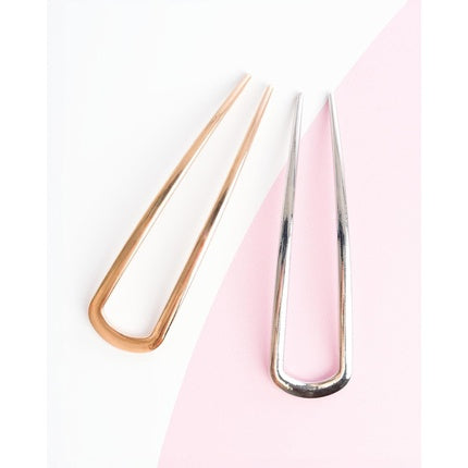 Brushworks French Hair Pin Duo Gold & Silver
