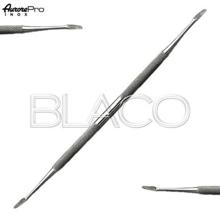 Aurore Pro Stainless Steel Zigzag Nail File for Manicure and Pedicure