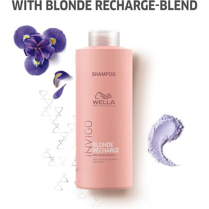 WELLA Professionals Invigo Blonde Recharge Colour Refreshing Shampoo Cool Blonde 1000ml