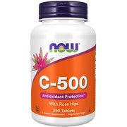 NOW Foods C-500 with Rose Hips 250 Tablets