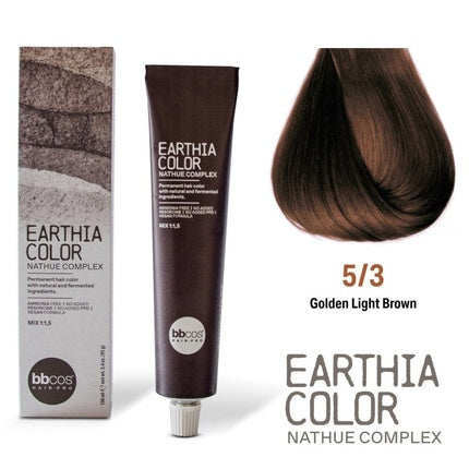Bbcos Earthia Color Nathue Complex 53 Golden Light Brown 100ml