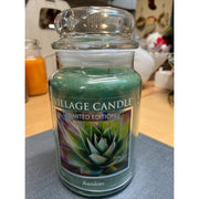 Village Candle Awaken 26 Oz Limited Edition Candle Jar Green with Two Wicks