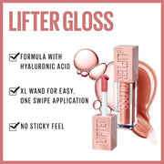 Maybelline Lifter Gloss Hydrating Lip Gloss with Hyaluronic Acid High Shine