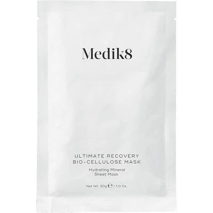 Medik8 Ultimate Recovery Bio Cellulose Mask Hydrating Mineral Sheet Mask 6 Sachets 30g