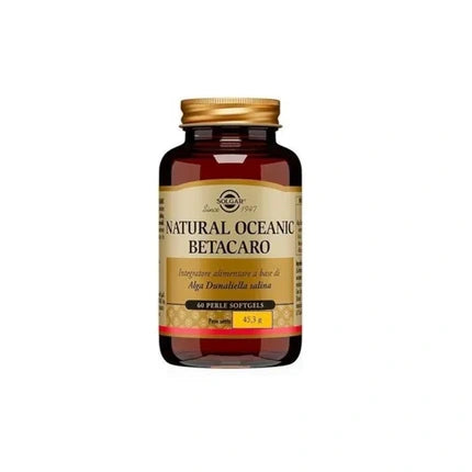 Solgar Natural Oceanic Betacaro - 60 Softgels For Eye And Skin Health
