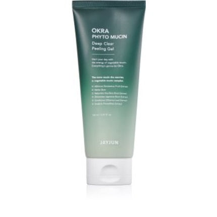 Jayjun Okra Phyto Mucin 150 Ml - Deep Cleansing Gel With Scrub Effect