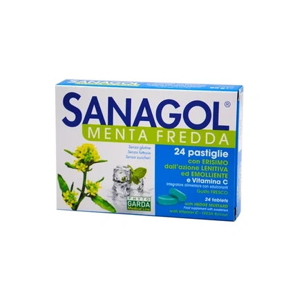 Named Sanagol Cold Mint Dietary Supplement Fresh Flavor 24 Tablets