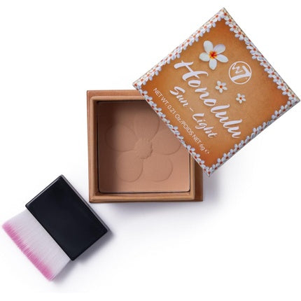 W7 Honolulu Sun-Light Bronzing Powder Pressed Powder Bronzer Contouring & Highlighting Vegan Makeup 6g