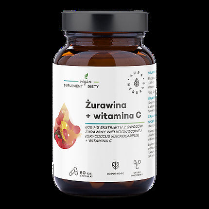 Aura Herbals Cranberry 800mg + Vitamin C 60 Capsules
