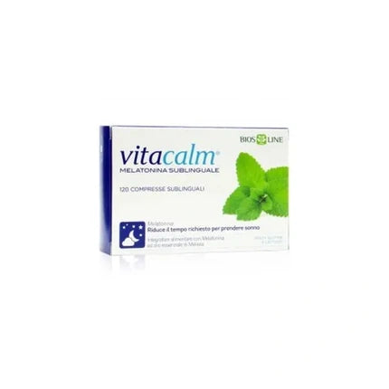 Bios Line Biosline Vitacalm Sublingual Melatonin Sleep Supplement 120 Tablets Fast Release Retard