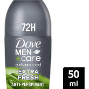 Dove Advanced Extra Fresh Antiperspirant Deodorant Roll On for Men 50ml Citrus