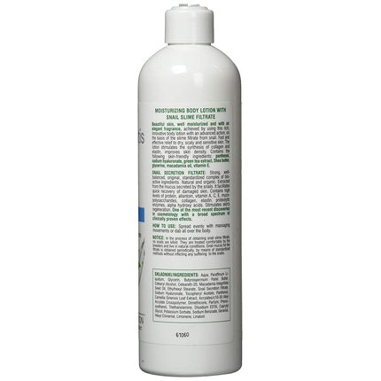 Vis Plantis Moisturizing Body Lotion with Snail Filtrate and Green Tea Extract 400g