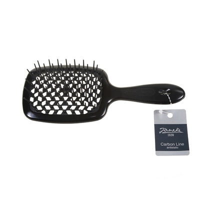 Janeke Linia Carbon Superbrush Carbon Hair Detangling Brush Black