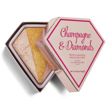 I Heart Revolution Diamond Triple Baked Highlighter Champagne & Diamonds - 10g