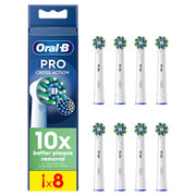 Oral B Pro Cross Action Toothbrush Heads White 8 Counts