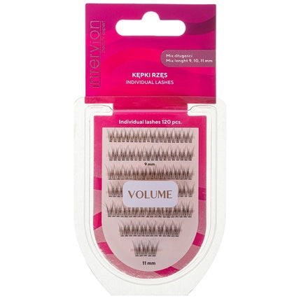 Inter-Vion Artificial Eyelashes In Clusters 9/10/11 120 Pieces
