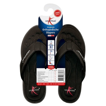 Lucovitaal Orthopedic Slipper 45/46 Black