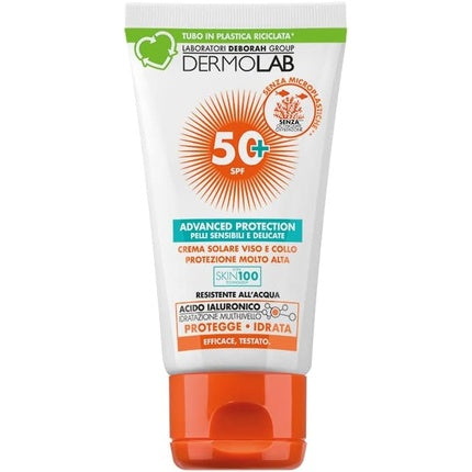 Dermolab Face and Neck Sun Cream Very High Protection SPF 50+ Waterproof 50ml