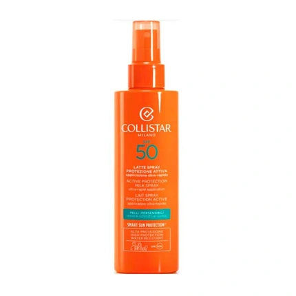 Collistar Sun Care Active Protection Milk Spray Ultrarapid Application Spf50 200 Ml