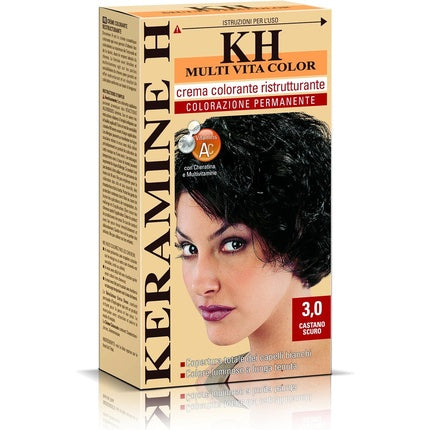 Keramine H Restructuring Color Cream Dark Brown