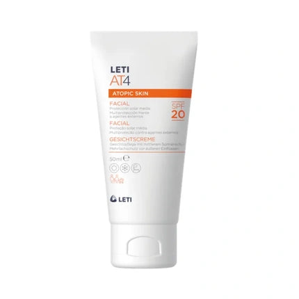 Leti At4 Facial Cream Spf 20 50ml Sunscreen For Face