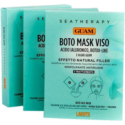 Guam Boto Mask Face Hyaluronic Acid Botox-Like and Algae Guam Effect Natural Filler Plumping Anti-Aging