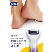 Scholl Velvet 2in1 Electronic Pedicure System for Smooth and Soft Feet