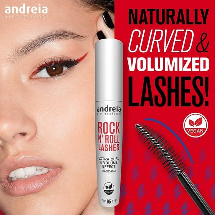 Andreia Professional Make Up Rock N Roll Lashes Extra Curl and Volume Mascara