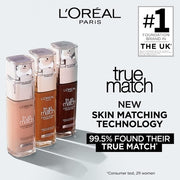 L'Oréal Paris True Match Liquid Foundation with Hyaluronic Acid and SPF 30ml 9.5N Sandal
