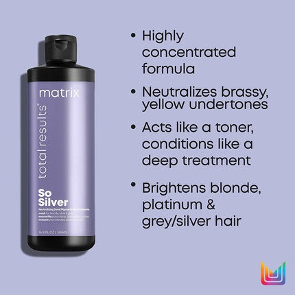 Matrix Total Results So Silver Deep Conditioning Triple Power Toning Hair Mask 500ml