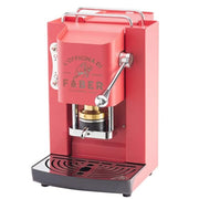 Faber Pro Deluxe Ese Pad Espresso Machine In Coral Pink And Chrome
