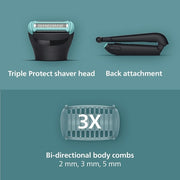 Philips Body Groomer 5000 Series Trimmer for Men with Triple Protect Shave