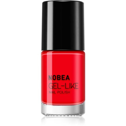 NOBEA Day-to-Day Gel-like Nail Polish - Ladybug Red #N08, 6 ml