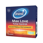 Unimil Max Love Time Control Lubricated Latex Condoms - 3 Pieces
