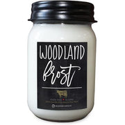 Milkhouse Candle Company Woodland Frost 13oz Beeswax and Soy Candles Farmhouse Collection 100% Natural Paraffin Free with Premium Fragrance Oil Glass Jars with Lids
