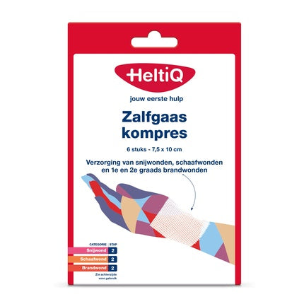 Heltiq Zalfgaaskompres 7.5x10cm - First Aid Dressing