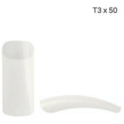 Xanitalia Pro Xan Pro Natural Square Tips With Long Band T3 - 50 Pieces