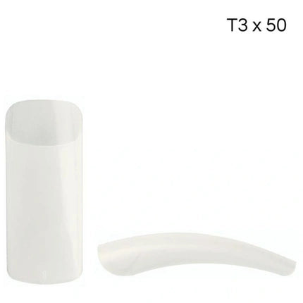 Xanitalia Pro Xan Pro Natural Square Tips With Long Band T3 - 50 Pieces