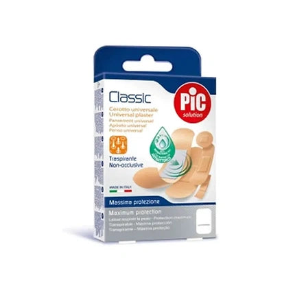 Pic Solution Pic Classic Universal Assorted Plasters 20 Units Antibacterial 19x72 Mm