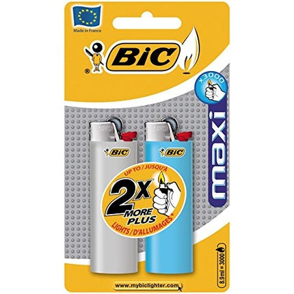 Bic Maxi Flint Lighter Double Pack