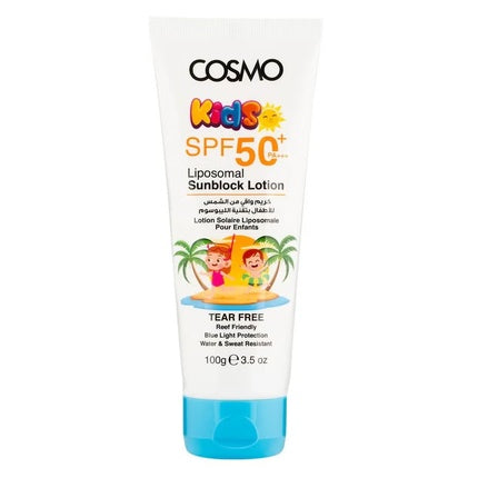 Cosmo Cometics Liposomal Sunblock Lotion Spf 50 100g For Kids Cosmo Series