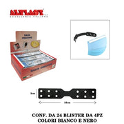 Alplast Ear Protectors 24x4 Pieces White-Black