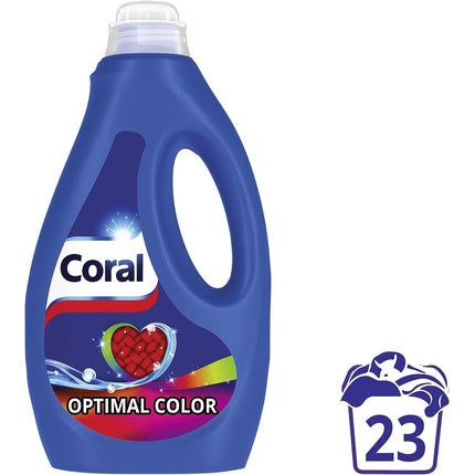 Coral Optimal Color Liquid Detergent for Longer Lasting Colors 23 Wash Loads