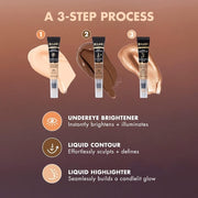 Milani Conceal + Perfect Liquid Highlighter for Added Glow