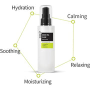COXIR Green Tea Clear Emulsion 100ml 3.38oz to Soothe and Hydrate the Skin